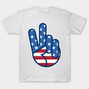 OldSalt American Flag Peace Sign II T-Shirt
